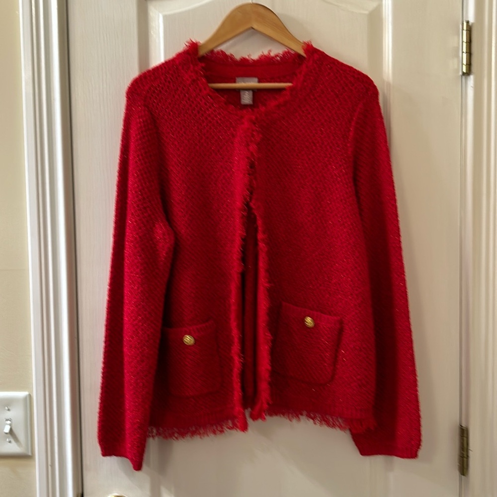 Chico’s red Lady Jacket.